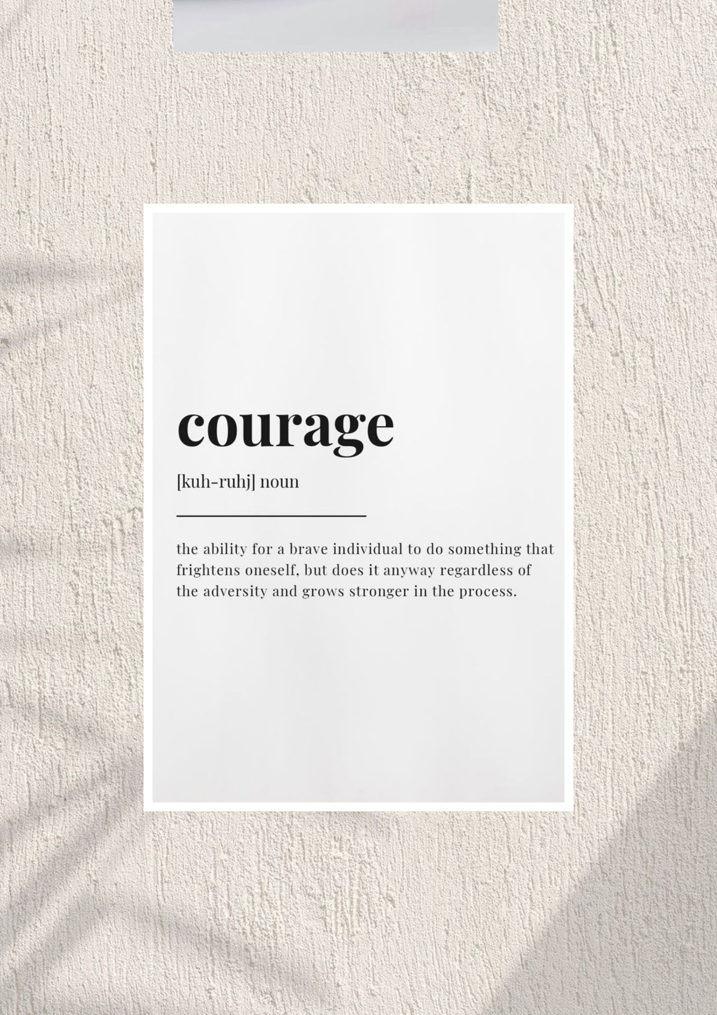 Typography | Courage